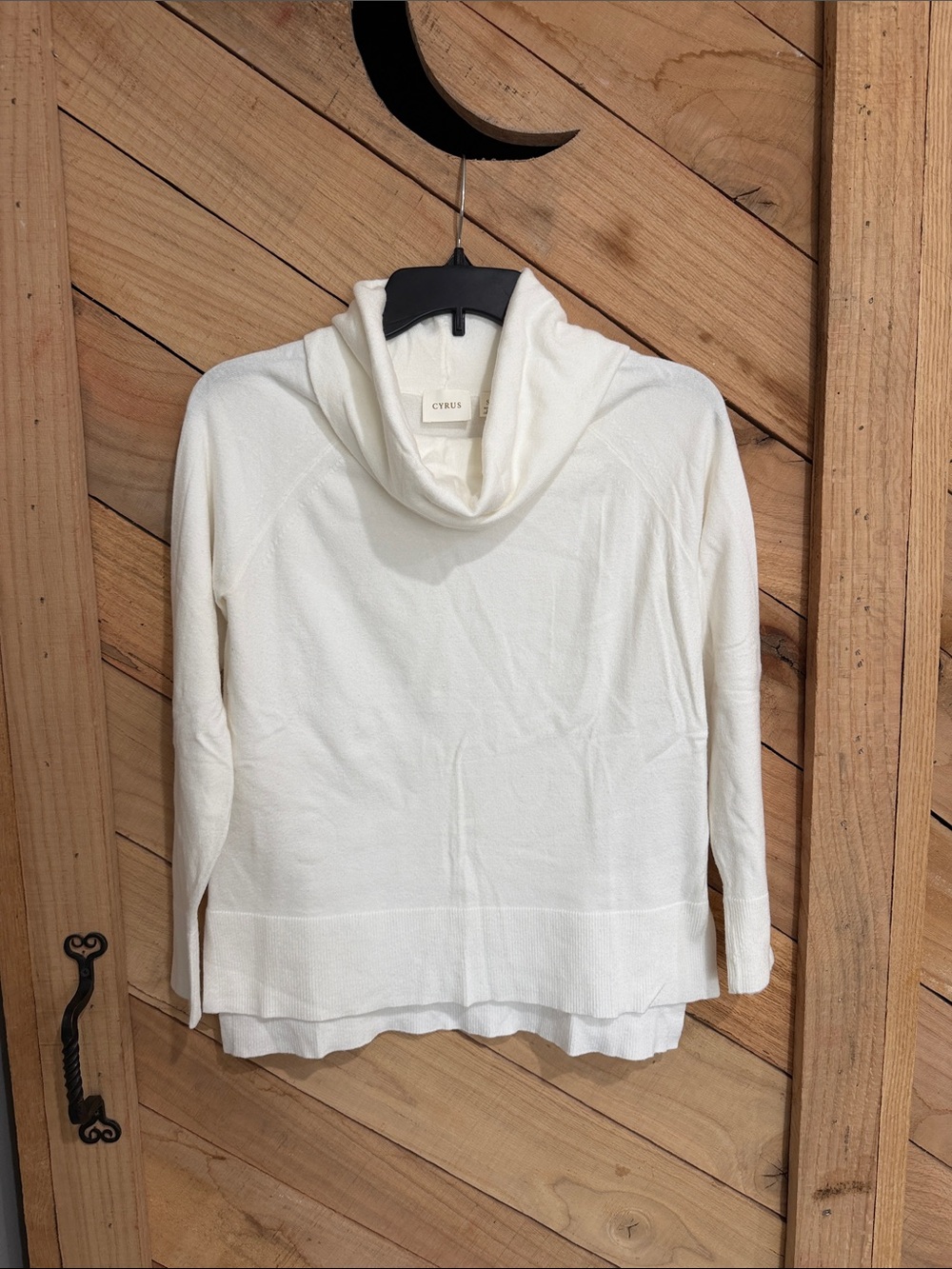 Cyrus Cream Cowl Neck Sweater